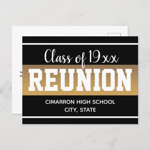 School Class Reunion Save the Date Blue Announceme Announcement Postcard