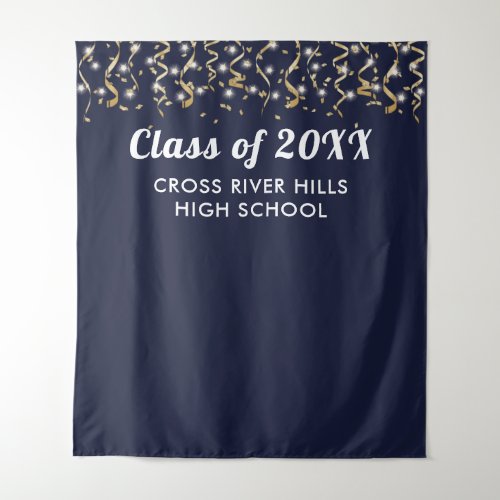 School Class Year Photo Backdrop Custom Color