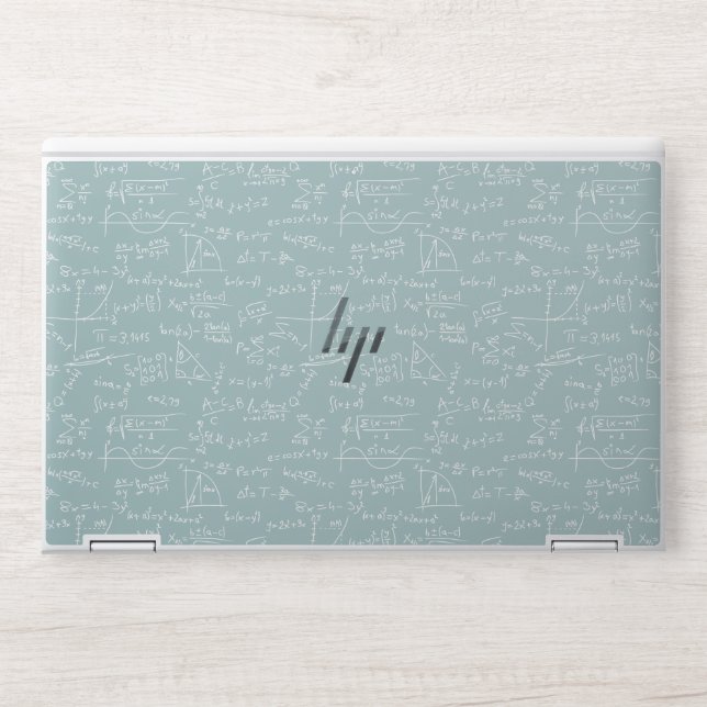 School Classroom Blackboard Math HP Laptop Skin (Front)