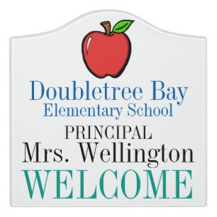 School Classroom Door Sign