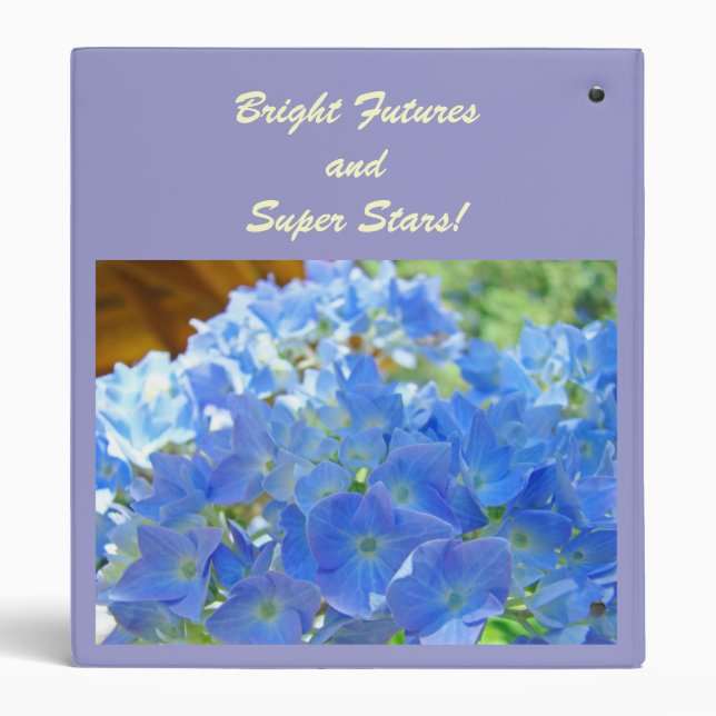 School Classrooms Best Stories binder Hydrangeas (Back)