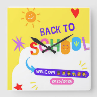 School clock for children for the new school year