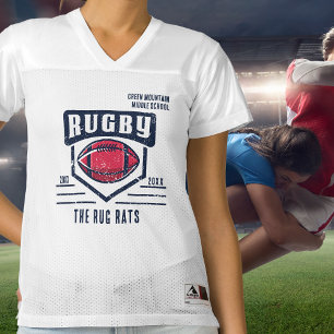 School Club Team League Name Year Rugby  Women's Football Jersey