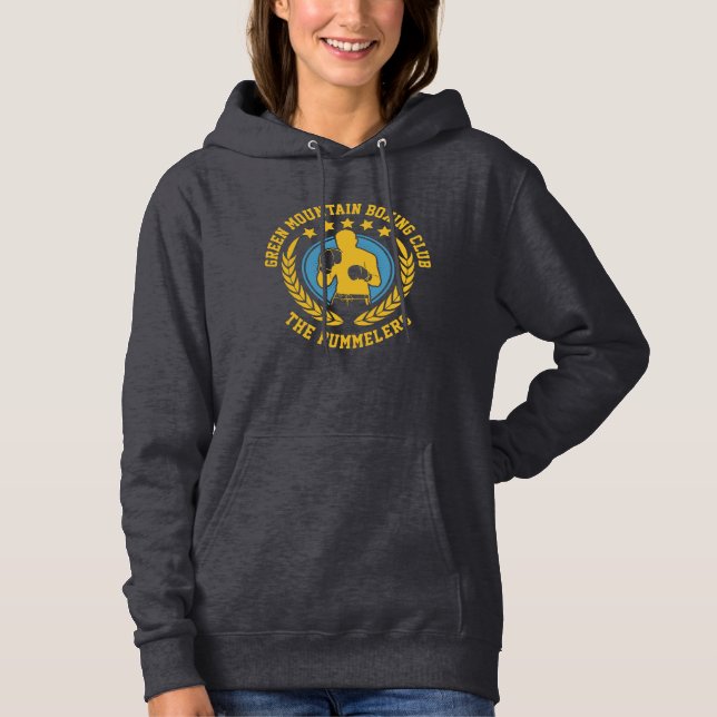 School Club Team Name Number Boxing Hoodie (Front)