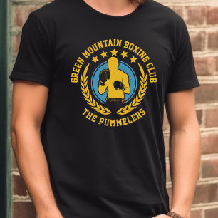 School Club Team Name Number Boxing T-Shirt