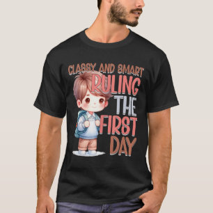 School Cly Smart Ruling The First Day Kindergarten T-Shirt