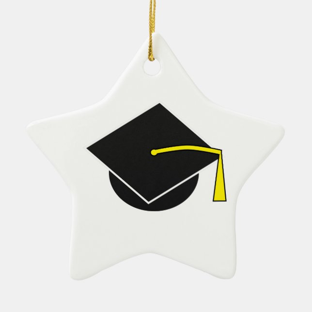 School/College/University Graduation Cap Ceramic Ornament (Front)