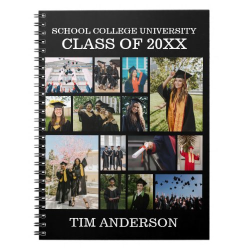 School College University Graduation Class Photo Notebook