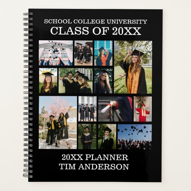 School College University Graduation Class Photo Planner (Front)