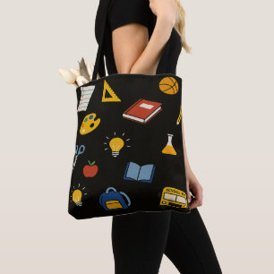School Colorful Tote Bag