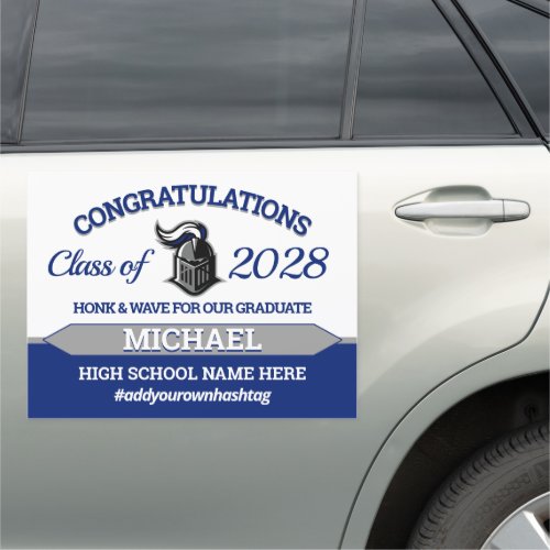 School Colors and Mascot Graduation Car Magnet