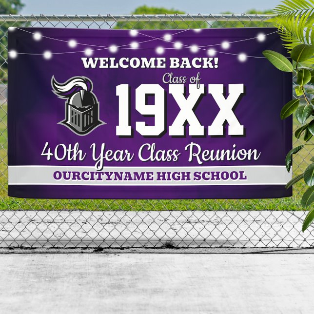 School Colors Class Reunion Welcome Banner (Creator Uploaded)