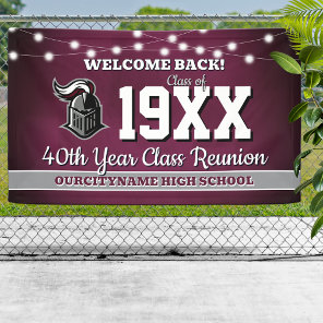 School Colors Class Reunion Welcome Banner
