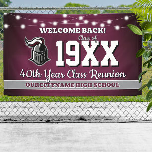 School Colors Class Reunion Welcome Banner