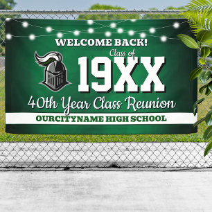 School Colors Class Reunion Welcome Banner