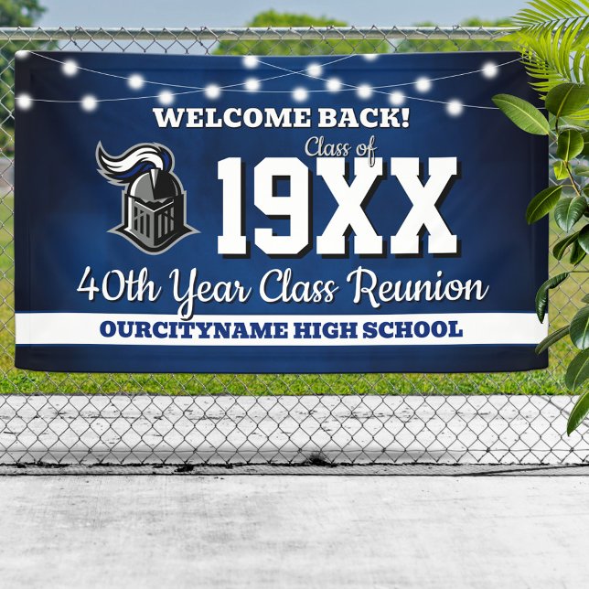 School Colors Class Reunion Welcome Banner (Creator Uploaded)