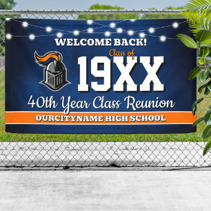 School Colors Class Reunion Welcome Banner