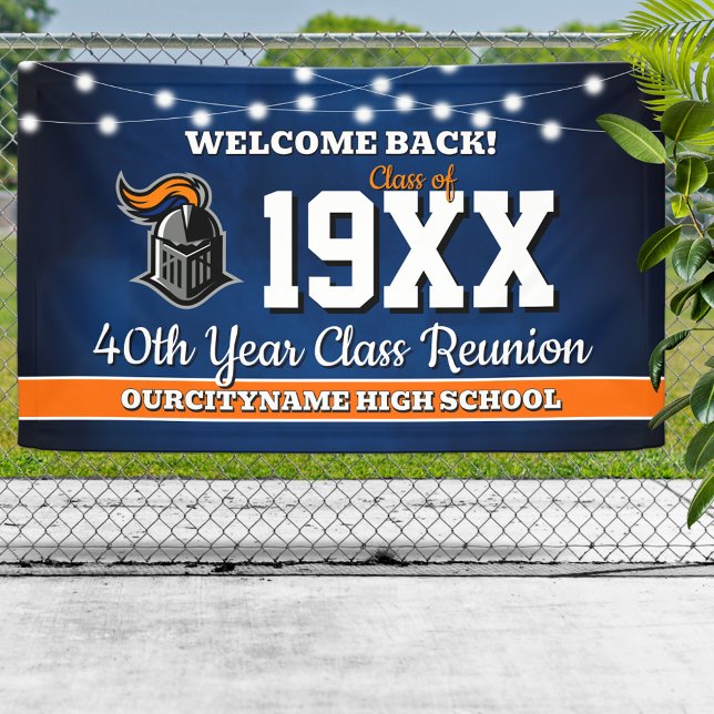 School Colors Class Reunion Welcome Banner (Creator Uploaded)