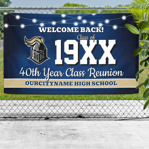 School Colors Class Reunion Welcome Banner