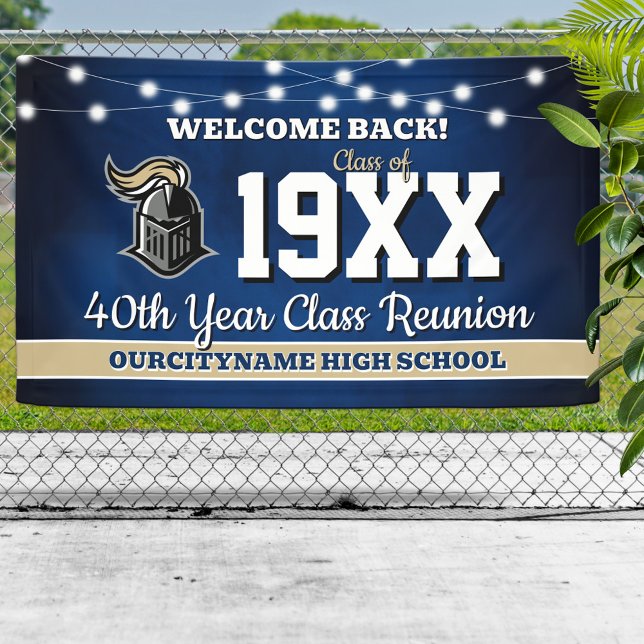 School Colors Class Reunion Welcome Banner (Creator Uploaded)