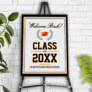 School Colors Class Reunion Welcome Foam Board