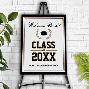 School Colors Class Reunion Welcome Foam Board