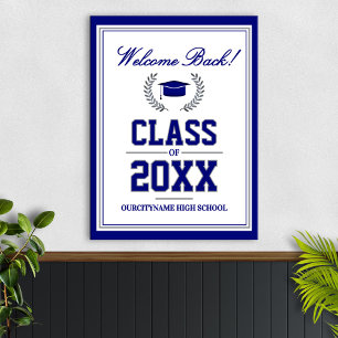 School Colors Class Reunion Welcome Poster