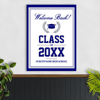 School Colors Class Reunion Welcome Poster