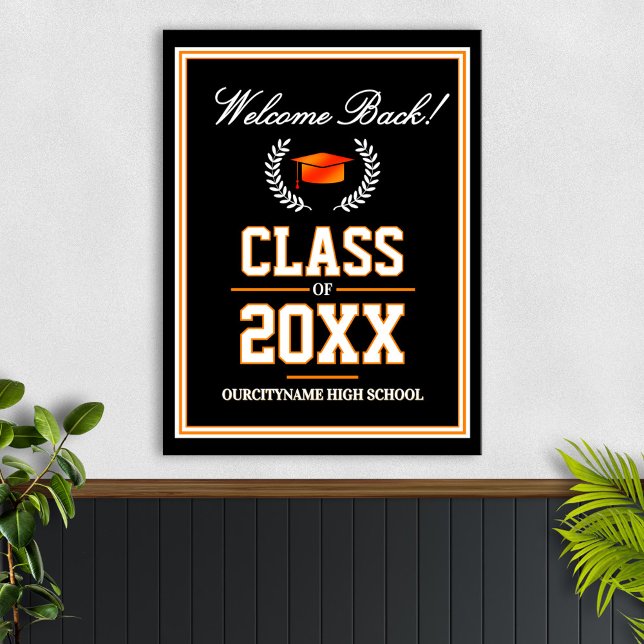 School Colors Class Reunion Welcome Poster (Creator Uploaded)