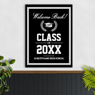 School Colors Class Reunion Welcome Poster