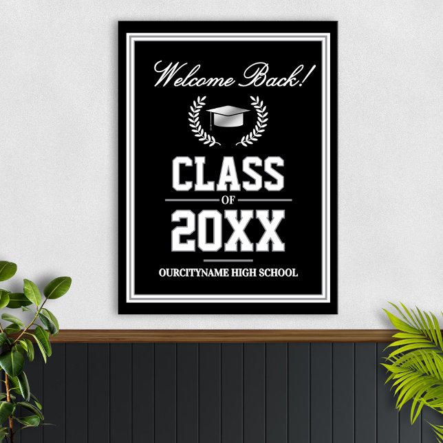 School Colors Class Reunion Welcome Poster (Creator Uploaded)
