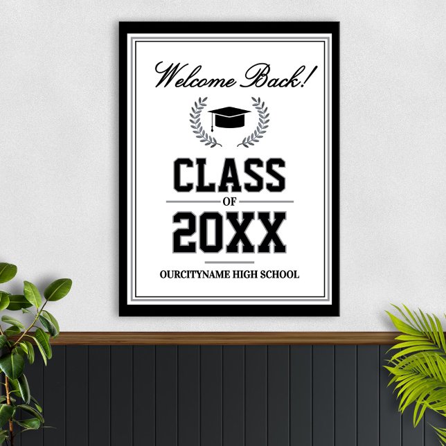 School Colors Class Reunion Welcome Poster (Creator Uploaded)