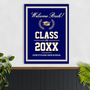 School Colors Class Reunion Welcome Poster