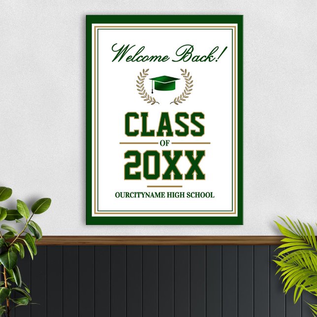 School Colors Class Reunion Welcome Poster (Creator Uploaded)
