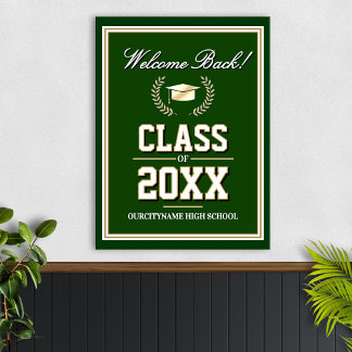 School Colors Class Reunion Welcome Poster