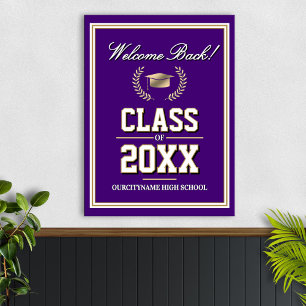 School Colors Class Reunion Welcome Poster