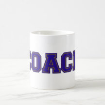 School Colors COACH Mug, Blue-Gold