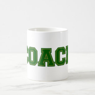 School Colors COACH Mug, Green-Gold Coffee Mug