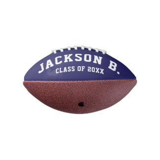 School Colors Graduating Class Personalized Football