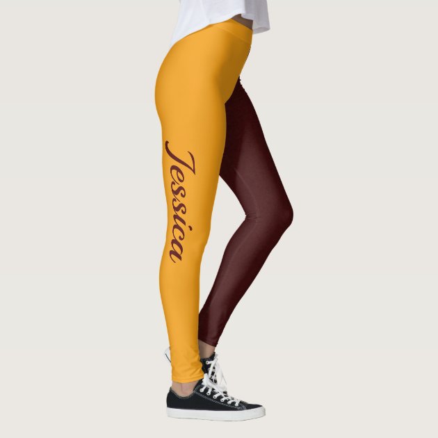 Maroon and outlet gold leggings