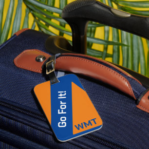 School Colors Monogram/Customized Luggage Tag