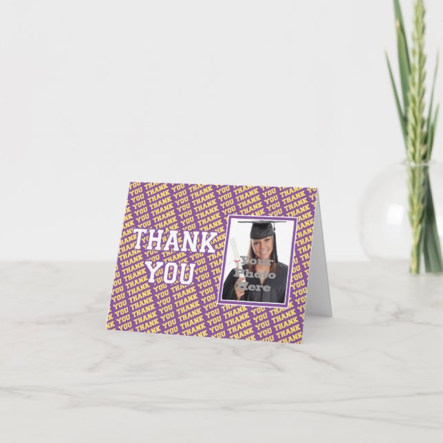 School Colors Thank You Note (Front)