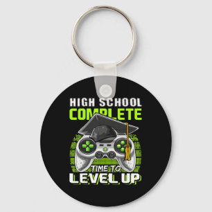 School Complete Video Game Senior Graduation Gift Keychain