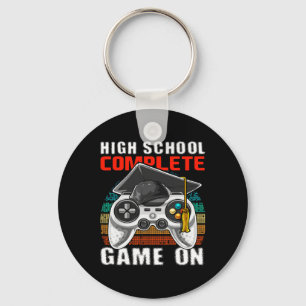 School Complete Video Game Senior Graduation Gift Keychain