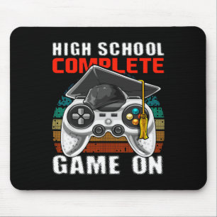 School Complete Video Game Senior Graduation Gift Mouse Pad