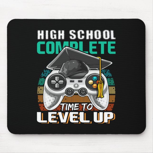 School Complete Video Game Senior Graduation Gift  Mouse Pad (Front)