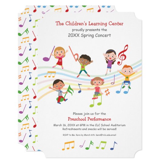 school-concert-invitations-musical-show-zazzle