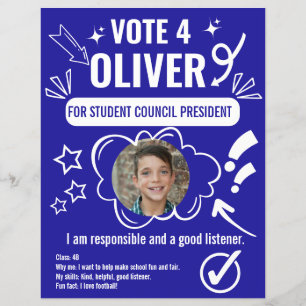 School Council Voting Template for Kids Flyer