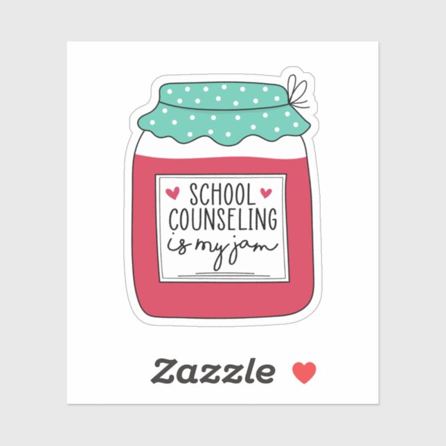 School Counseling Is My Jam, School Counselor Gift Sticker (Sheet)