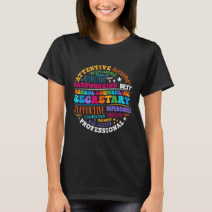 School Counseling Secretary Office Of Heart School T-Shirt